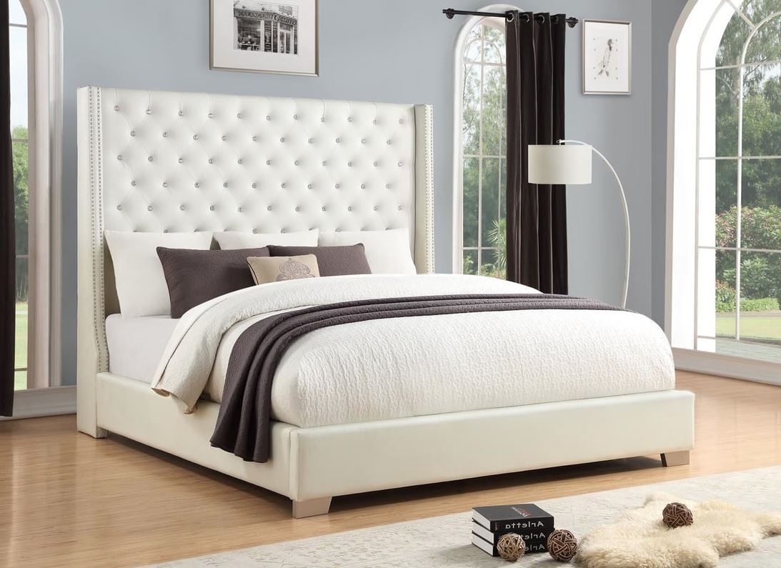 Celine White Bed