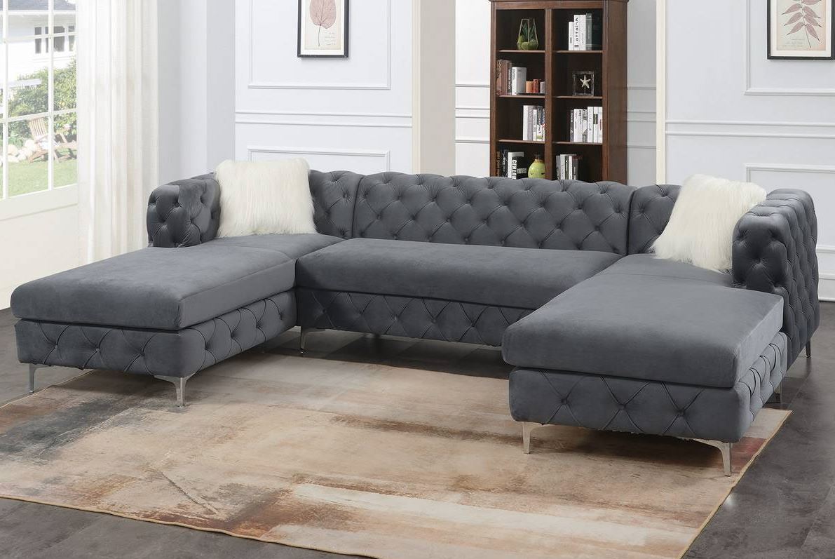 Sofa chaise nala deals gray